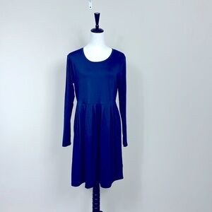 Brand new TODOLOR Women's Casual Long Sleeve Flowy Pleated Fall Dresses Size L